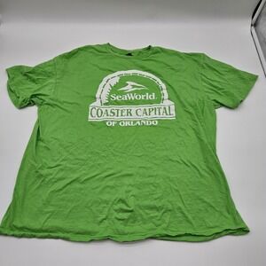 SeaWorld Orlando Coaster Capital Shirt Softstyle 2XL Ambassador Ride Night XXL
